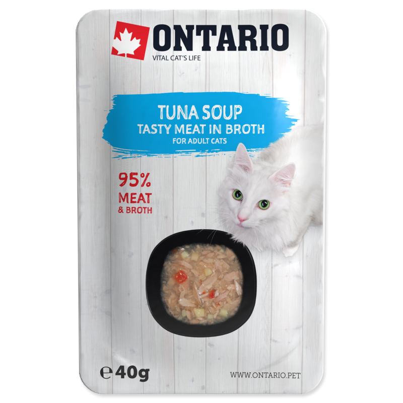 Ontario Cat Suppe Tun med grøntsager 40g (12)