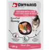 Ontario Herb line pouches - Killing kylling med lever, søde kartofler, ris og rosmarin 80 g (18)