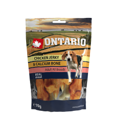 ONTARIO Snack Chicken Jerky + Calciumc 70g (14)