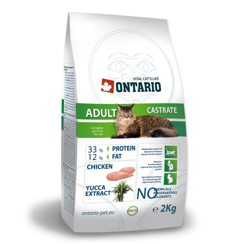 ONTARIO ADULT CAT CASTRATE 2 kg