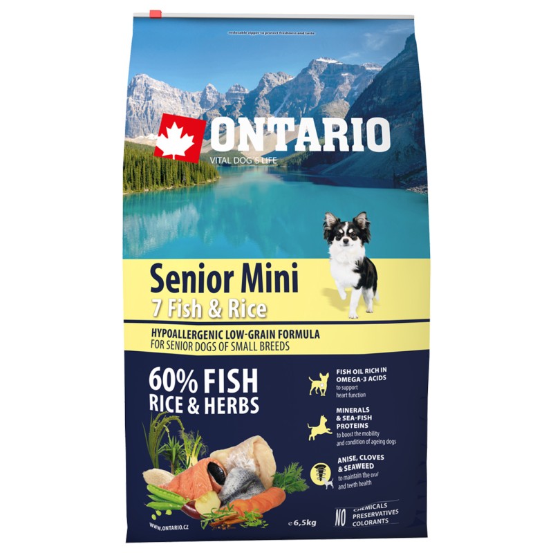Ontario Adult Mini Fish&Rice 6,5kg