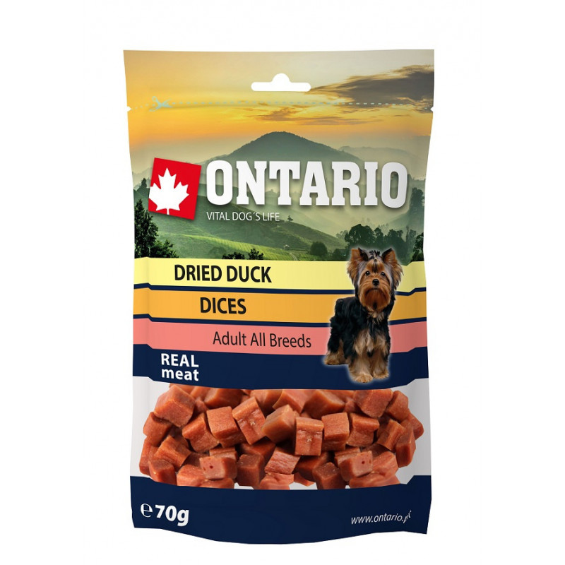ONTARIO Snack and terninger lille hund 70g (14)