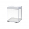 Glossy akvarie Cube 50x50x63 132 Ltr Hvid