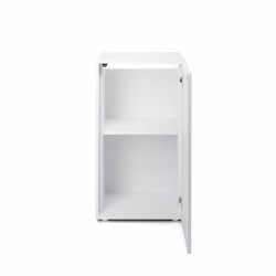Cabinet Glossy Cube 50x50x90 HVIDT