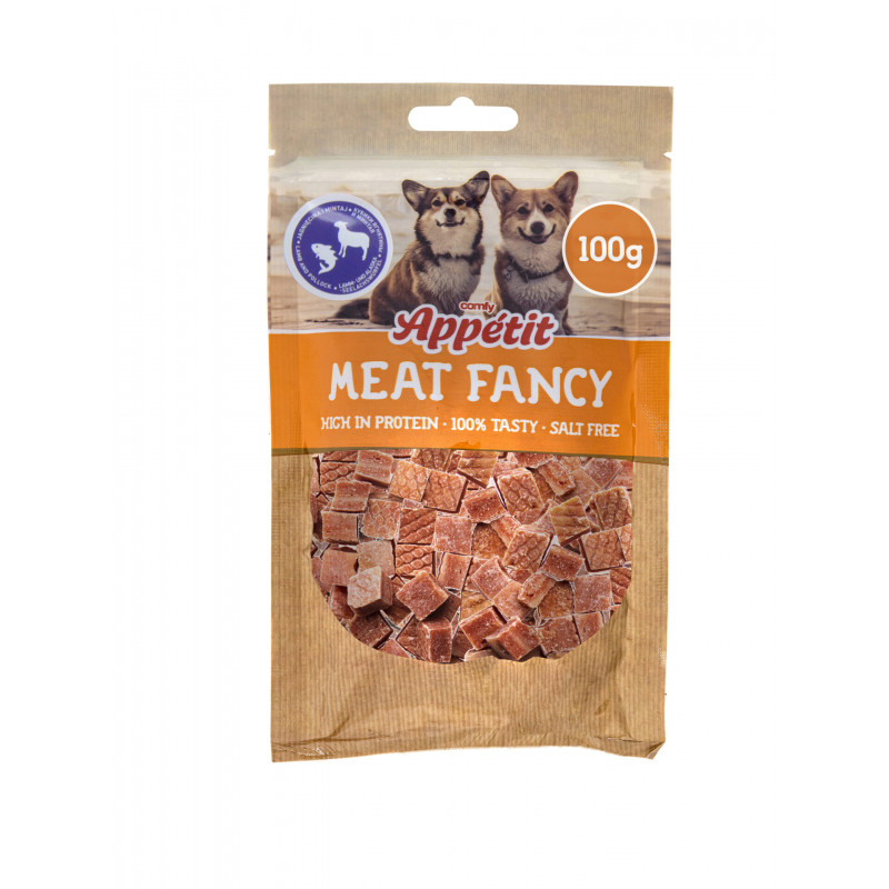 COMFY APPETIT MEAT FANCY LAMB AND POLLOCK CUBES 100G