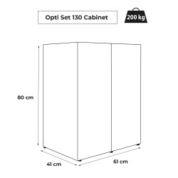 CABINET OPTISET 130 WHITE