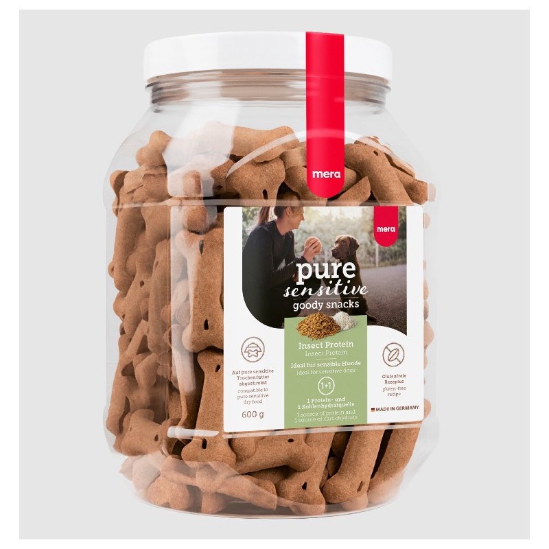 Mera Pure Sensitive Goody Snacks Insekter&Ris 600g